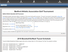 Tablet Screenshot of bedfordbaseballsoftball.com
